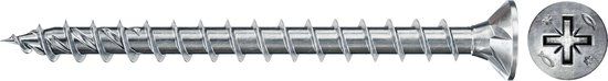 Fischer 670199 Power-Fast II 4.0 x 35 PZ2 - verzonken kop - voldraad - blauw verzinkt (200st)
