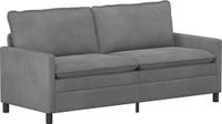 vidaXL Bank Donkergrijs Fluweel 196 x 81 x 87,5 cm