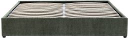 Vente-unique FIRMEO Boxspring met opbergruimte 160 x 200 cm gestructureerde stof groen
