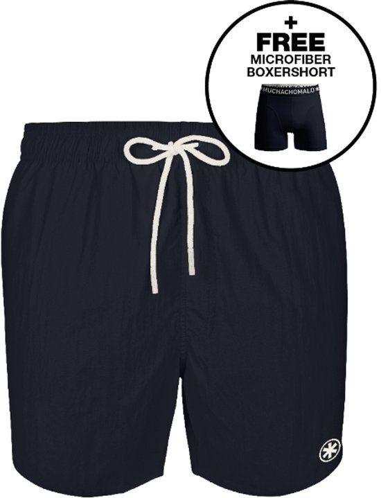 Muchachomalo Jongens Zwembroek + Boxershort - Maat 122/128 - Donkerblauw