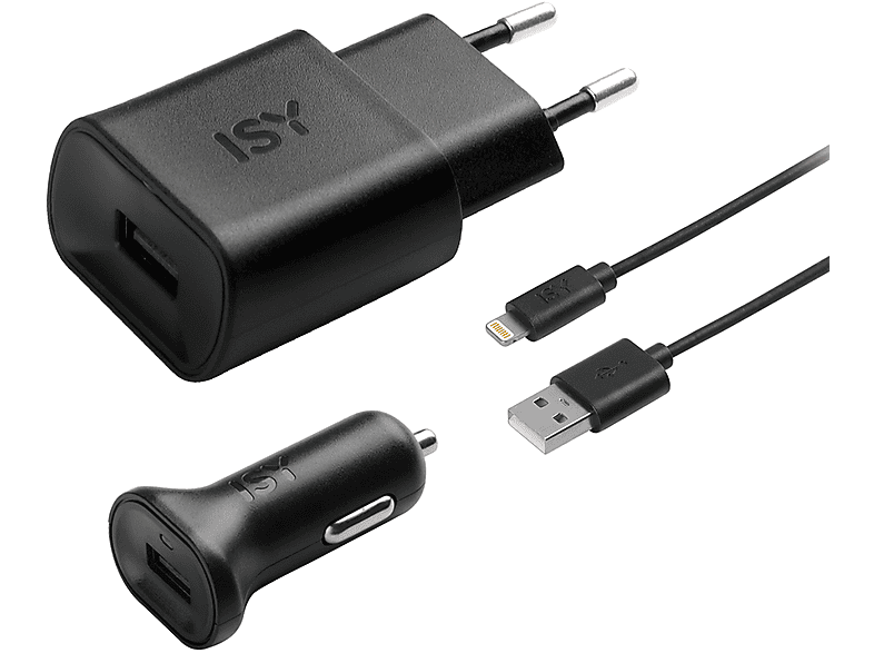 ISY ITS-2000 Lightning-reislader - Zwart