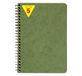 Clairefontaine 785663Cpack Age Bag Pak met 5 Notitieboekjes met Opbergvakken Groen - A5 14,8x21 cm - 120 Uitscheurbare Pagina's Gelijnd + 3 Tabs met Opbergvak - Omslag Karton met Lederkorrel