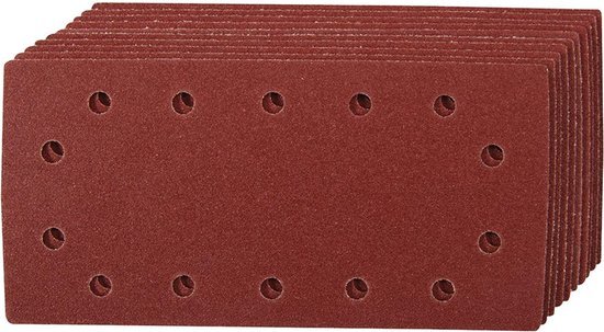 Silverline 115 x 230 mm geperforeerde klittenband schuurvellen, 10 Stuks 240 korrelgrofte