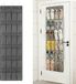 Goodivery Système de rangement suspendu multifonctionnel avec 24 compartiments - Gris - Textile - 48x163 cm