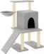 vidaXL Kattenmeubel met sisal krabpalen 96,5 cm lichtgrijs