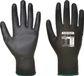 Portwest A120 PU Palm Handschoen, Zwart, Maat XS