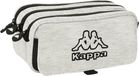 Kappa Pennenetui met 3 vakken Grey knit Grijs