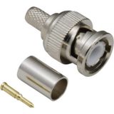 BRK Electronics 0401003 BNC-connector Stekker, recht 50 Ω