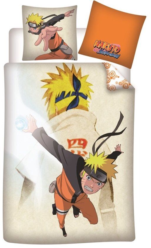 Naruto Dekbedovertrek Ninja - Eenpersoons - Katoen - 140x200cm