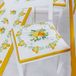 PETTI Artigiani Italiani - Set van 6 4-punts keukenstoelkussens, kussenslopen van microvezel met veters, 100% Made in Italy