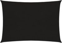 vidaXL Zonnezeil 160 g/m² 4x5 m HDPE Zwart