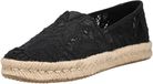 TOMS Alpargata Rope 2.0 Chaussure Espadrilles Noires En Coton Pour Femmes - EUR 37.5