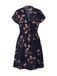 VERO MODA Blousejurk 'VMNEWHALLIE' navy / bruin / lichtgeel / abrikoos