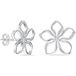 Bibei Boucles d'oreilles en argent sterling 925 pour femmes, en forme de fleur, BIPE069