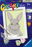 Ravensburger CreArt Gray Rabbit - Schilderen op nummer voor kinderen