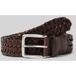 Lederen riem in gevlochten look, model 'ALBANY'