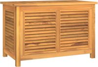 vidaXL Tuinbox met zak 90x50x58 cm massief teakhout