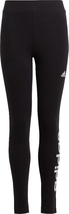 Adidas Essentials Linear Logo Legging - Zwart - Kinderen - Maat 152