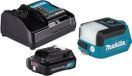 Makita ML 107 DSA1 acculamp 12 V max. 200 lm LED + 1x accu 2,0 Ah + oplader