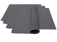 Lemos Home Placemat placemat 4 stuks ca. 46 x 36 cm van katoen vele kleuren (antraciet)