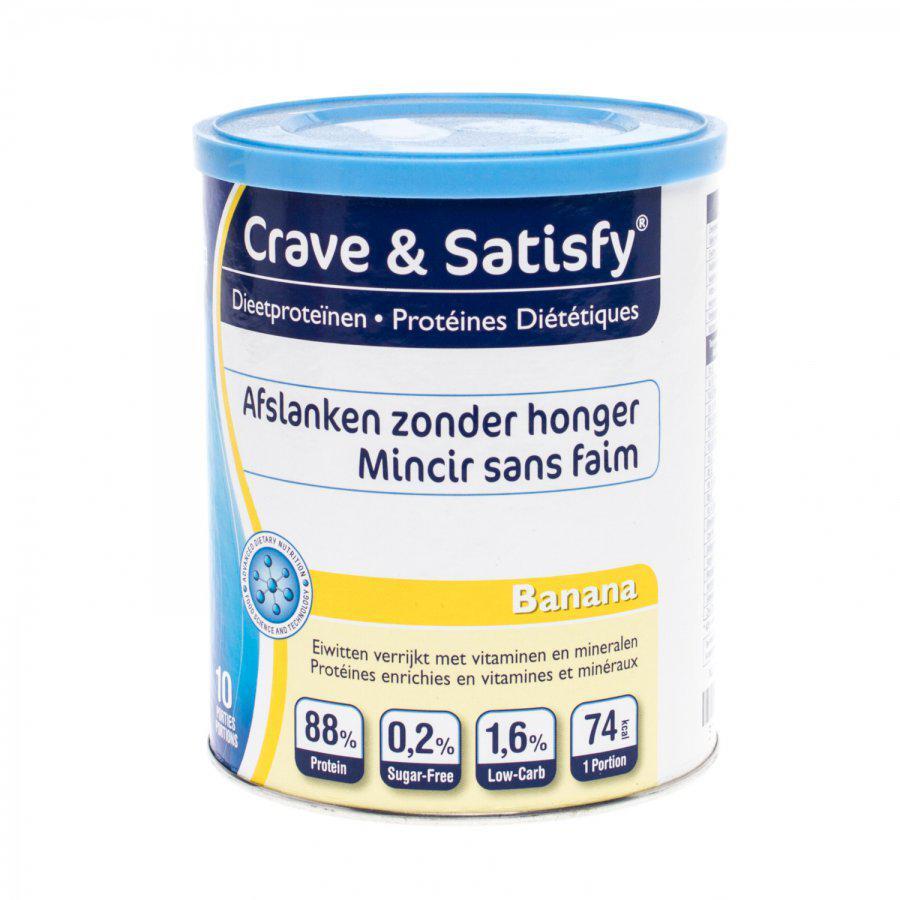 Crave & Satify Crave & Satisfy dieetproteïnen banaan Poeder 200g