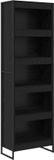 vidaXL Boekenkast 60 x 30 x 189,5 cm Bewerkt hout Zwart Eiken