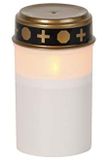 Hellum 520385 Lichtdecoratie Figuur Kaars Wit LED Geel