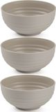 Plasticforte - Kommetjes/Schaaltjes - 6x - Kunststof - D13 cm - Taupe