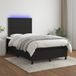 Maison Exclusive - Lit boxspring avec matelas et éclairage LED, noir, 120 x 200 cm, textile