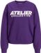 JJXX Petunia Coton Col Rond Manches Longues Sweatshirt à Logo pour Femme