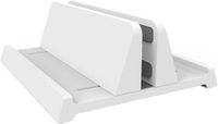 Merkloos / Sans marque Wan GmbH Laptopstandaard Verticaal - Tablet Houder - Bureau Organisatie - Opvouwbaar Ontwerp - Wit