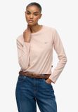 Superdry Essential Logo Longsleeve Top Dames Roze Katoen Maat 16