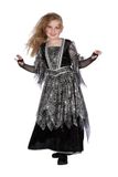 Wilbers & Wilbers Heksen Jurk Spider Meisjes - Heks Kinderen - Zwart - Maat 164