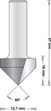 Hikoki Accessoires Hitachi 8 mm v-groeffrees 12.7 x 47 x 60mm