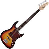 Gear4music LA II Basgitaar, Sunburst
