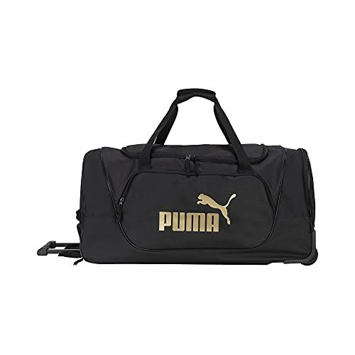 PUMA Evercat 28" Wanderer Rolling Duffel Bag - Black/Gold - One Size