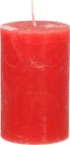 Merkloos Stompkaars/cilinderkaars - Rood - 5 x 8 cm