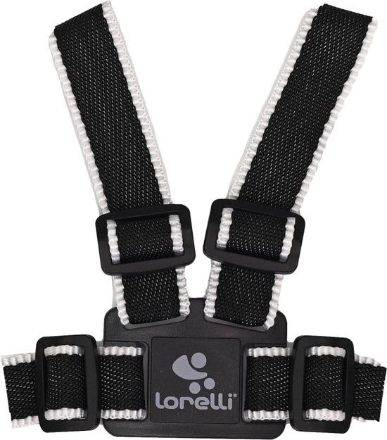 Lorelli Safety Harness Black & White with Loop Line