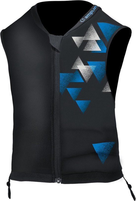 Amplifi Reactor Waistcoat junior rugbeschermer zwart polyester S
