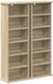 vidaXL Étagère murale 2 pièces chêne Sonoma 60 x 17 x 92 cm bois composite