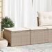 Maison Exclusive - Ensemble de jardin pour le jardin, composé de 2 pièces, avec coussins, beige, polyrotin, bois d'acacia