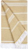 The One Towelling Hamamdoek - 100 x 180 cm - Gerecyclede handdoek - Hoge vochtopname - 60% Katoen & 40% Polyester - Beige