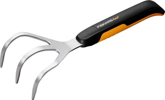 Fiskars Xact Handcultivator Roestvrijstaal Zwart