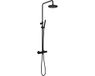 Hotbath Cobber thermostatische regendoucheset met glijstang – Zwart geborsteld PVD SDS9MBP