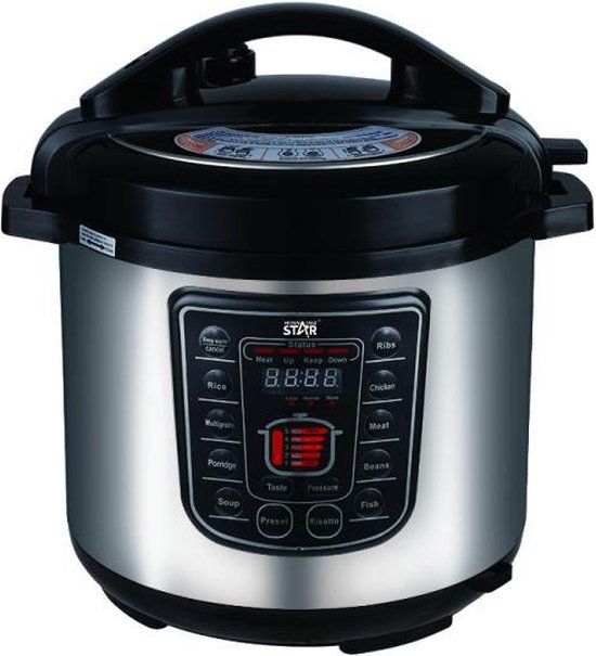 Winning Star Multicooker 6 Liter 1200W - Zilver - St-9303-b