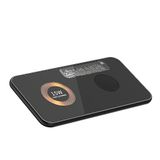 DAM 15 W draadloos laadstation, Magsafe en Qi, speciaal voor Apple Watch en hoofdtelefoon, dubbel laadstation, 14,3 x 0,6 x 7,3 cm, kleur: zwart