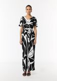 comma Jumpsuit crème / zwart
