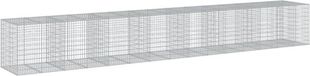 vidaXL Mur en gabion - 750x100x100 cm - Galvanisé - Argenté