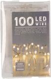 Merkloos Kerstverlichting - Warm Wit - Op Batterij - 100 Lampjes - Draadverlichting