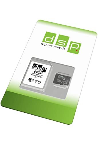 DSP Memory 64GB microSDXC Snelheid (A1, V30, U3) voor Motorola Edge 20